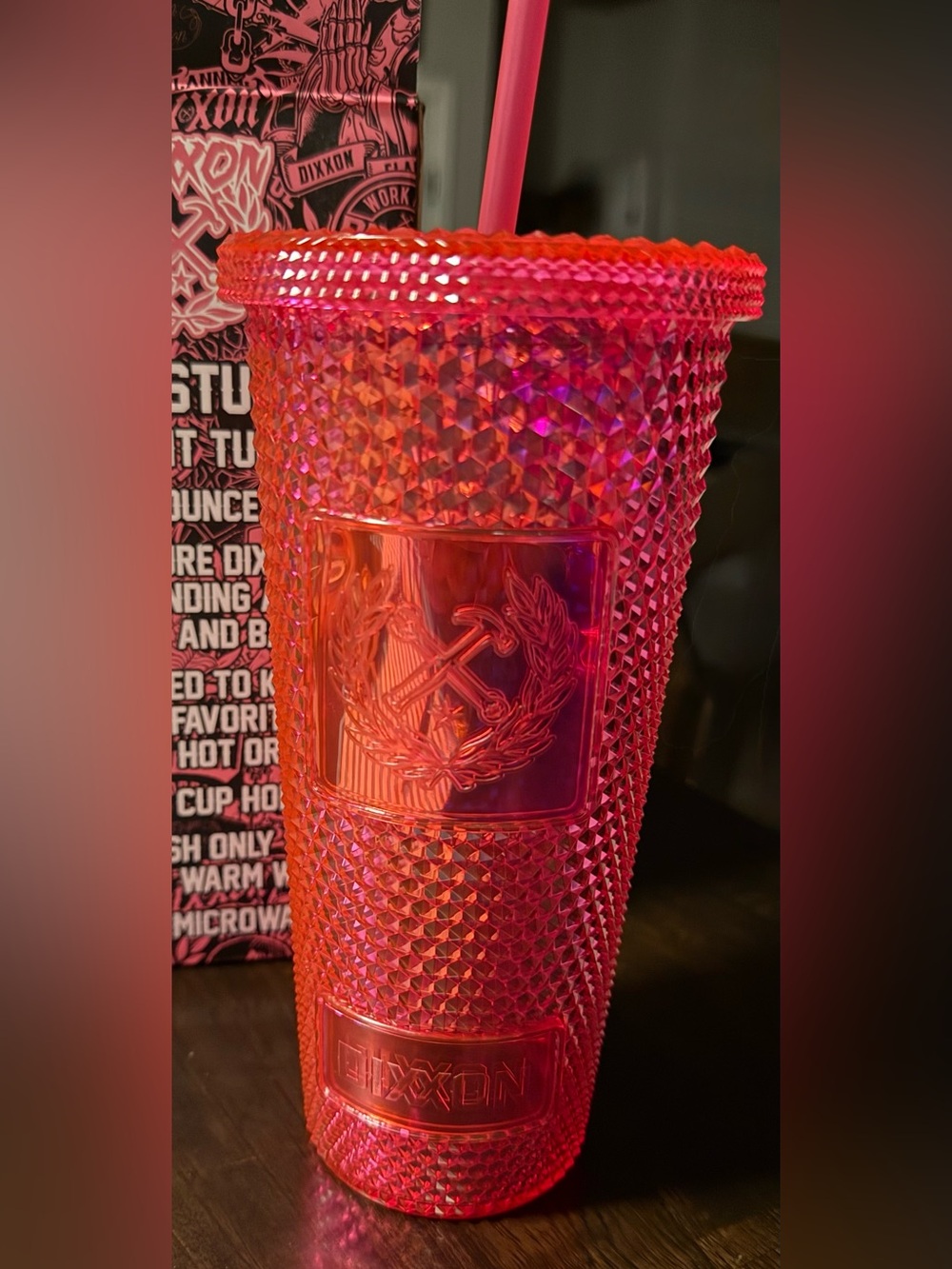 DIXXON Pink Studded MatteTumbler